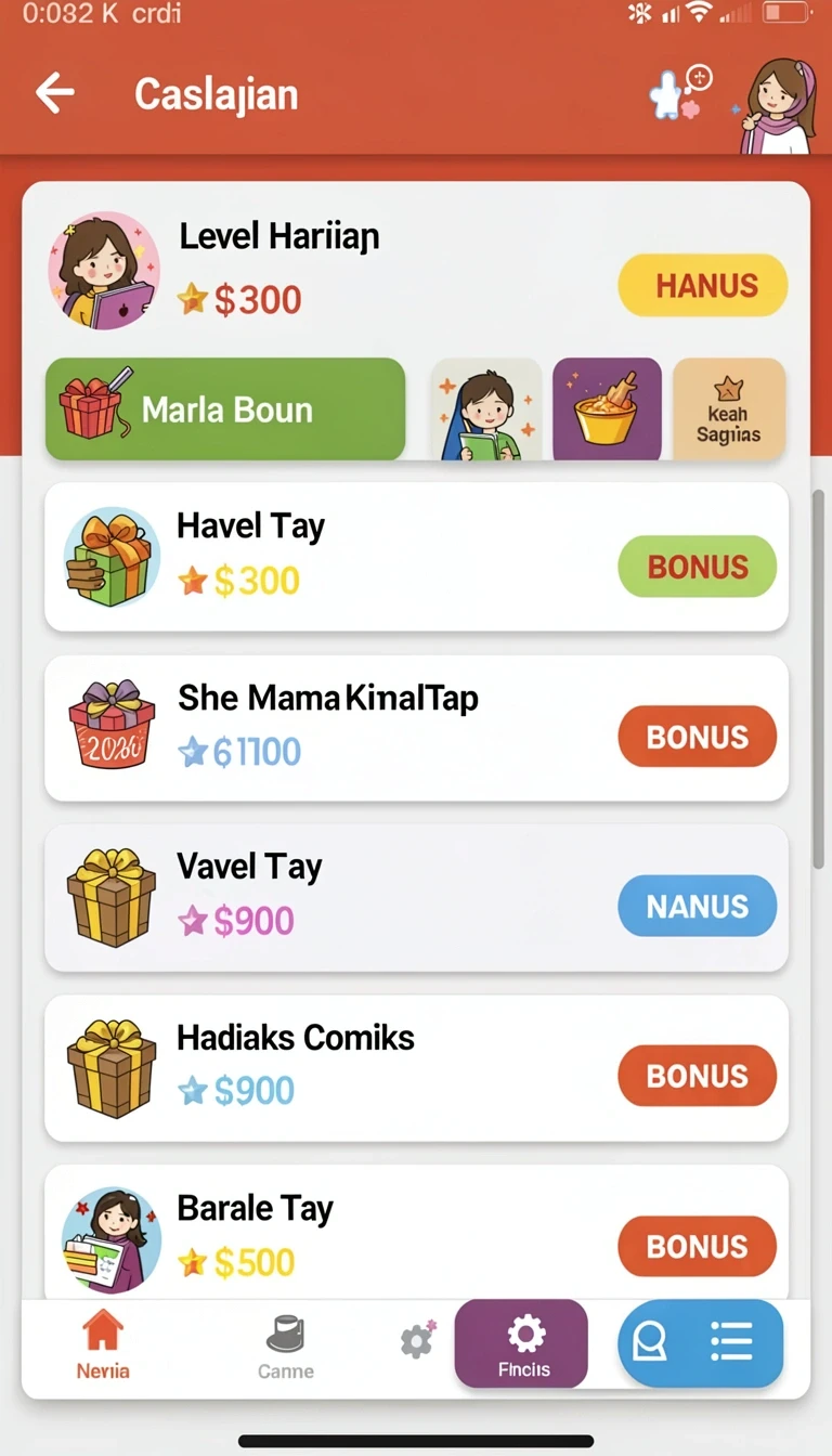 Pratinjau antarmuka wajan4d Aplikasi Game Online Indonesia Terbaru di p200m