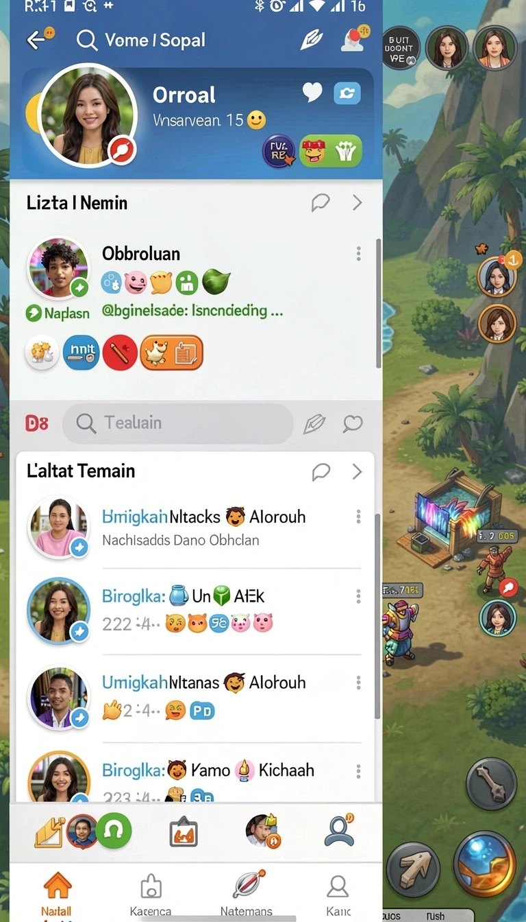 Pratinjau antarmuka bigmsg Aplikasi Game Online Indonesia di p200m