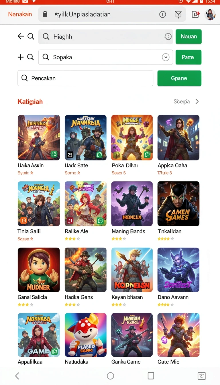 Pratinjau antarmuka wajan4d Aplikasi Game Online Indonesia Terbaru di p200m