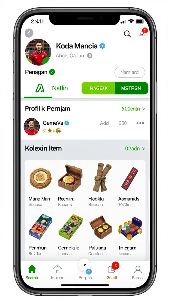 Pratinjau antarmuka bigmsg Aplikasi Game Online Indonesia di p200m
